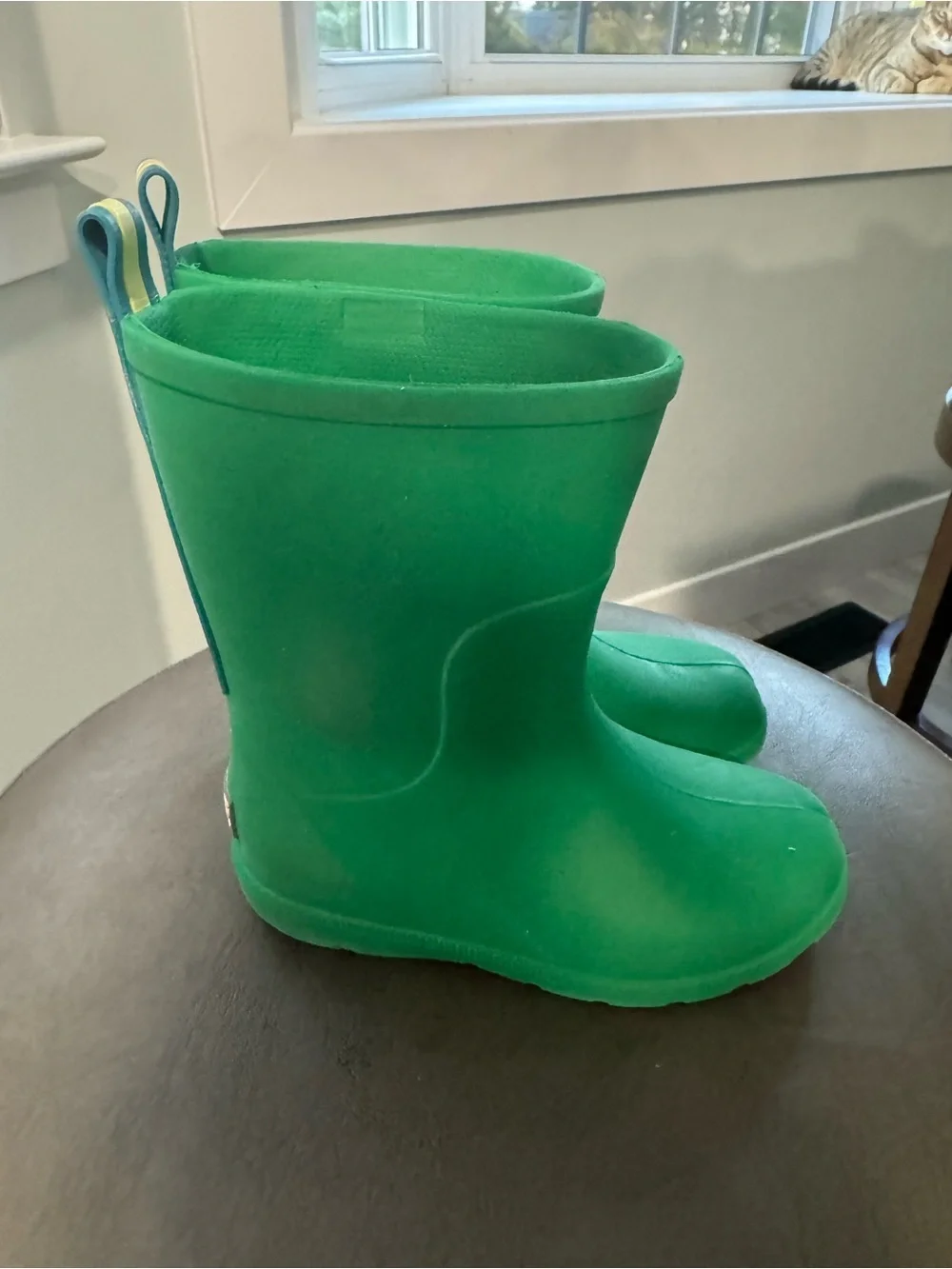 Totes Everywear Charley Tall Rain Boots Classic Green Toddler Size 9/10